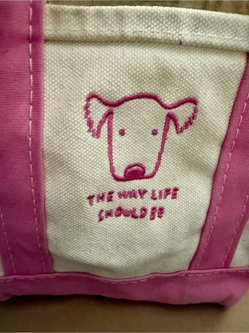 LL Bean Boat and Tote Bag w/ Dog & Maine Slogan Embroidery *Storage Clean Out!* - Picture 4 of 15